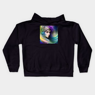 Beautiful Lady Kids Hoodie